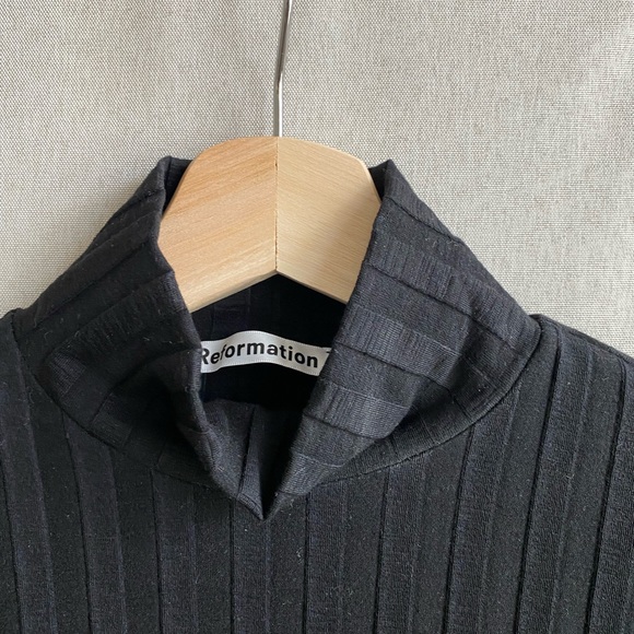 Reformation libra ribbed mini dress size M - Picture 7 of 8